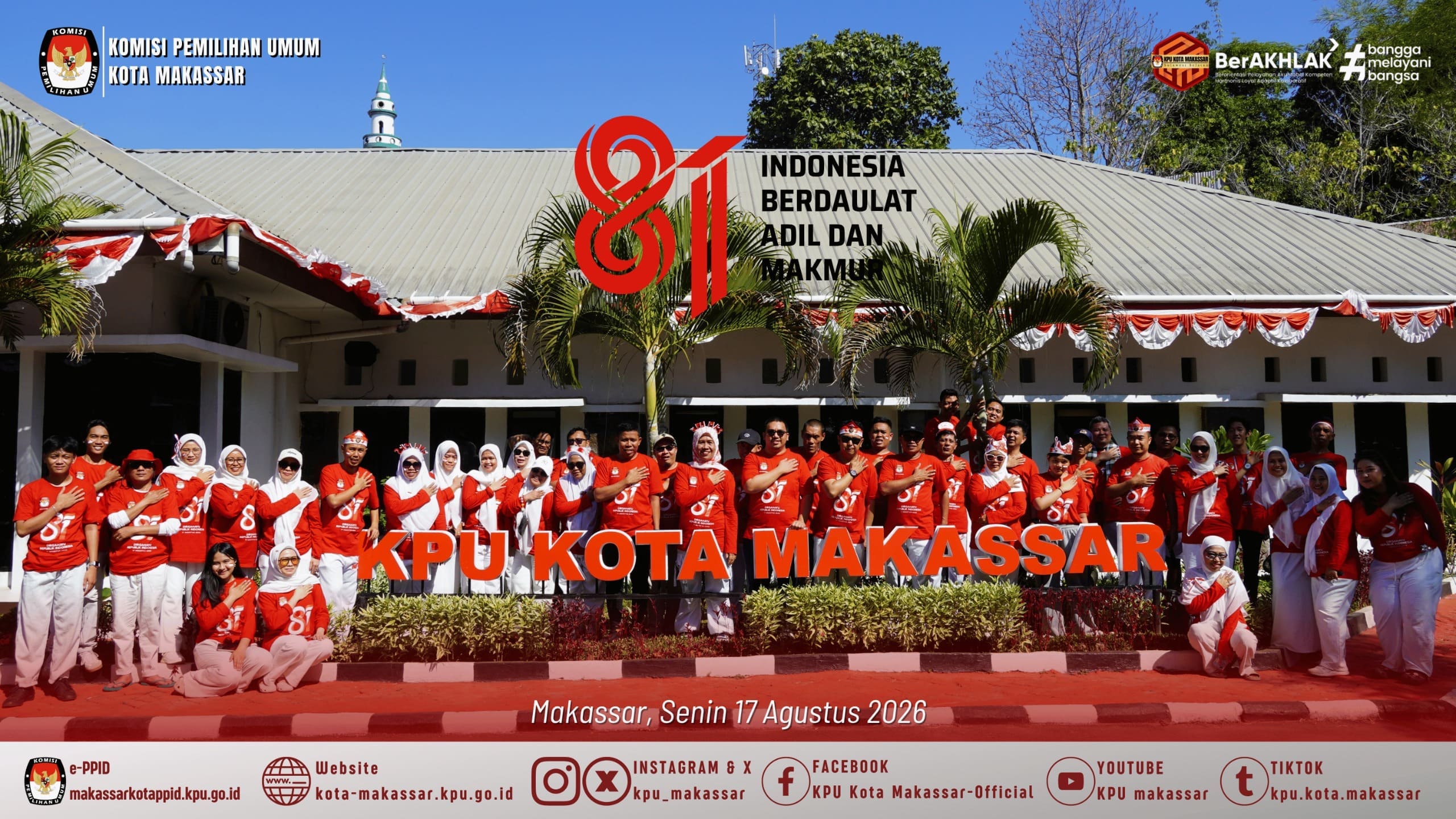 KPU Kota Makassar Melaksanakan Lomba Peringatan Hari Kemerdekaan 17 Agustus